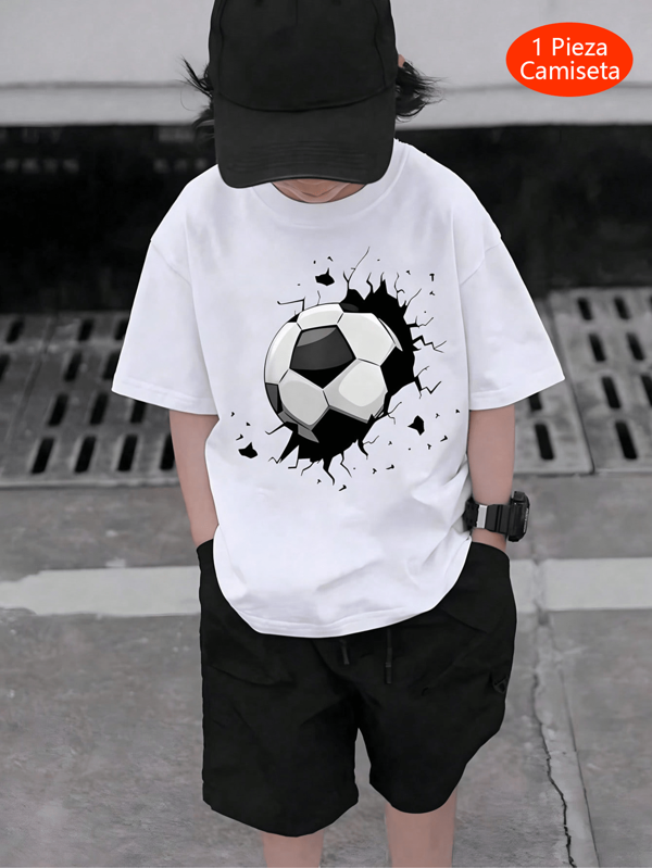 niño|4-15 years old boys' T-shirts  + shipped from Mexico + high-quality breathable fabric + sports short-sleeve round-neck casual boys' T-shirts + boys' summer round-neck short-sleeve T-shirts |Temporada de regreso a clases|Día de la Independencia|Adecuado para el uso diario