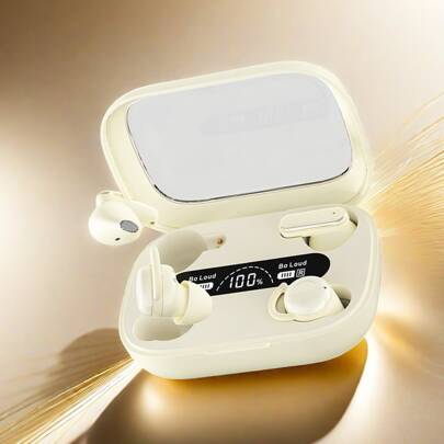 NEW SENYANG 2025新款真无线入耳式/夹式TWS情侣时尚双耳耳机，迷你情侣耳塞，音乐耳塞，TWS HIFI低音立体声ENC高清通话耳机，适用于安卓手机，运动耳机，智能耳机