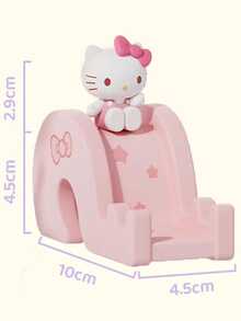Podstawka na telefon z postaciami Sanrio, Hello Kitty, Kuromi, My Melody, Cinnamoroll, Pochacco i Hangyodon, uchwyt na biurko w kształcie suwaka, antypoślizgowa silikonowa podstawa, uniwersalny uchwyt na iPhone'a/Androida/tablet, uroczy element wystroju pokoju w stylu kawaii i prezent podróżny dla dziewczynek, nastolatek i kolekcjonerów Sanrio