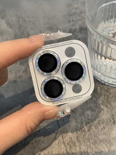 Sky Camera Lens Film, Suitable For Compatible With IPhone 15/ 14 Pro Max, Compatible With IPhone 13, Compatible With IPhone 12 Pro, Compatible With IPhone Pro, 11 / 12 Mini, 16e Star Pattern Camera Film / High Definition, Full Coverage Lens Film