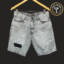 CVHM Jeans Bermuda Jeans Masculino FullSky 100% algodão CHM JEANS Estilo Street - Cinza Claro - Visão 4