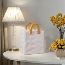 1 pezzo Borsa creativa a forma di vaso di lusso, accessorio per la decorazione della casa in resina minimalista moderna, vaso di fiori, decorazione per la stanza - Multicolore - Visualizzare 10