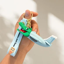 1pc Shanhaijing Keychain, Wooden Stick Man Funny Pendant, Big Foot Tree Shark Plush Doll, Creative Cartoon Figurine, Children's Doll, Small , Student Backpack Accessory, National Style Cultural Creative Item Halloween Accessories Teachers Day Christmas Gift Ideas Bag Accessories Lanyards With Id Holder Car Accessories Bag Charms