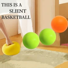 1pc 18cm(7.1 In) Silent Basketball, High Elasticity Solid Sponge Ball, Odorless Lightweight Soccer Ball, Rebound Ball, Soft And Bouncy, Lightweight And Easy To Grasp, Uncoated High-Density Foam Ball, Noiseless Sports Ball, Training Ball, Patting Ball, Sensitivity Dodgeball, For Indoor Outdoor Shooting Goal Playground Kickball Mute Ball Prom Classroom Noiseless Fun Toys