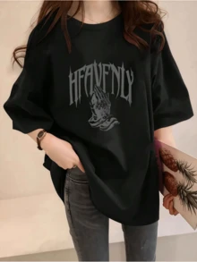 Women T-Shirts - 黑色 - 查看 1