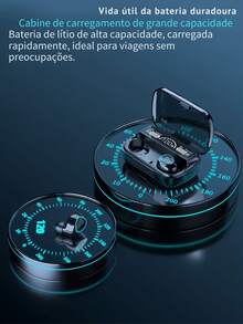 M10 Bluetooth 5.1 Wireless Earphone TWS Stereo Headset With Power Bank Charging Pod - Rose - View 7