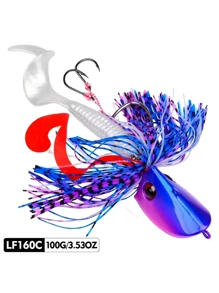 PRO BEROS TACKLEPIONEER Premium Soft Bait Set - Durable And Highly Attractive Freshwater And Saltwater Fishing Baits, Available In Various Vibrant Colors, Weighted Hooks, Designed For Professional Anglers, Freshwater Fishing Gear | Brilliant Fishing Lures | Durable Fish Hooks, Fishing Tackle - Multicolor - View 14