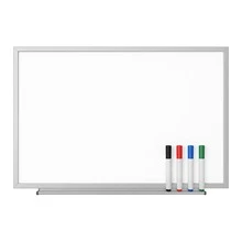Pizarrón Magnético Blanco 30x60 cm | para pared, Ideal para Notas, Tareas y Recordatorios | Superficie de Borrado en Seco + Kit de Instalación - S - Ver 5