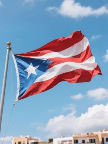 1pc Puerto Rico Flag, Double-Sided Printing, Vibrant & Durable Fade-Resistant Fabric, Double-Stitched, Garden & Home Decor, 35.43in*59in/90*150cm - Puerto Rico - View 3