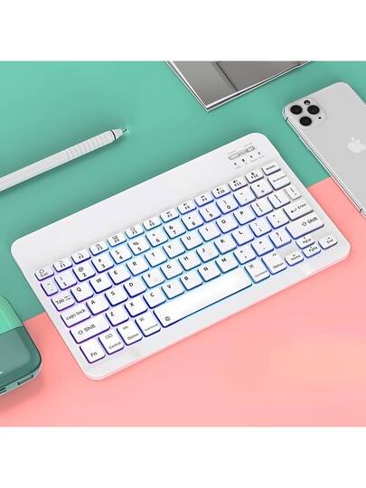 Kit Teclado E Mouse Bluetooth 5.2 Compatível Pc IOS e ANDROID