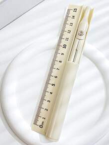 1pcMultifunctional Compass Pen Ruler Set Blue Geometry Tool For Drawing Measuring And School Supplies Design For Students And Professionals,Back To School Season, Gifts