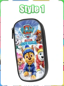 Caja de útiles escolares con diseño de dibujos animados de , bolsa de papelería de gran capacidad, estuche para lápices, bolsa de papelería linda de tela