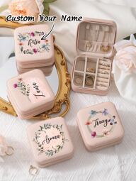 1pc Personalized Name Jewellery Box Jewelry Box Jewelry Organizer Jewellery Organiser A Y Jewellery Organizer Accessories Organizer Earring Holder Bridesmaid Gifts Bridesmaid Personalized Jewelry Box Bridesmaids Jewelry Case Custom Gift Boxes Jewelry Case Personalised Jewelry Box For Women Jewelry Box Earrings Jewelry Box Necklace Jewelry Box Organizer Storage,Multi-Functional, Ornamental,Reusable,Exquisite,Stylish,High-Quality,Colorful,Modern,Custom,Personalized,Unique,Ideal Gifts For Him,Ideal Gifts For Her,Boyfriend,Dad,Girlfriend,Mom,Family,Friends,Tea Room,Home,Garden,Office,For Anniversaries,For Valentine's Day,For Mother's Day,For Birthdays,For Father's Day,For Graduation,For Weddings,For Housewarming,Jewelry Boxes & Organizers