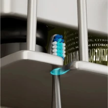 Porta escova de dentes | Suporte para escovas de dentes montado na parede Porta escova de dentes de metal Sem Furos Na Parede