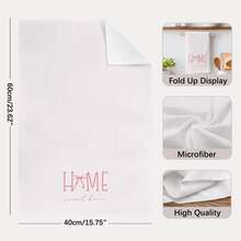 2pcs Minimalist Pink Bow Pattern Kitchen Towels, Soft Polyester Material Dish Cloths, Suitable For Kitchen Decor, Cleaning, Holiday Party Decoration, Kitchen & Bathroom Essentials, Home Decor, Housewarming Gift