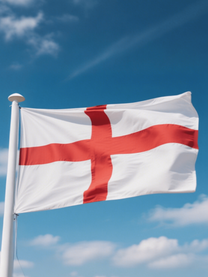 1 peça Bandeira Nacional da Inglaterra, Impressão Dupla Face, Tecido Vivo e Durável, Resistente ao Desbotamento, Costura Dupla, Decoração para Casa e Jardim, 35,43 pol. x 59 pol. / 90 x 150 cm, Face Única