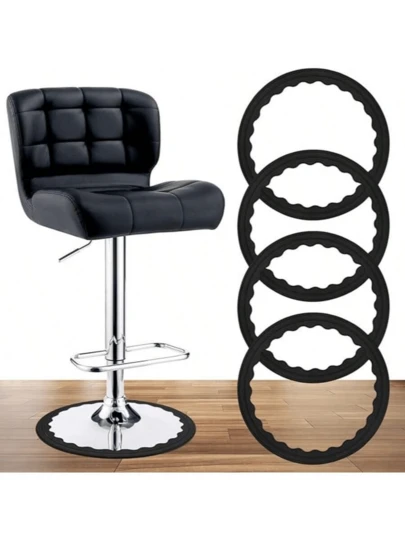 2pcs Silicone Bar Stool Leg Protectors, Prevent Scratches On Wood Floors, Non-Slip For Bar Stools