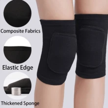 5 Pcs Volleyball Accessories Include Knee Pads, Arm Sleeves, Softball Headbands For Women Volleyball Training Dance - Black - View 4