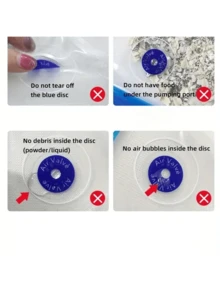 5/10 件可重复使用的真空封口袋，手动气泵是可选的 - 无需电力即可储存新鲜食物和抽取空气，适用于户外、露营 - 彩色 - 查看 5