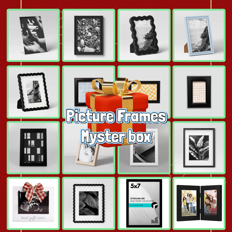 Surprise Gift Box, Mysterious Box, Decoration Blind Box, Photo Frame Blind Box, Home Decoration Blind Box, Featuring Various Styles Of Photo Frames, Adding A Touch Of Sophistication To Your Home, Excellent Value For Money, Limited Quantity, Come And Try Your Luck Right Now!!!