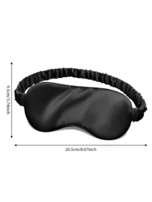 1pc Silk Sleep Eye Mask, Comfortable Silk Eye Mask, Satin Material, Elastic Strap, Suitable For Yoga, Travel, Nap, Unisex - Multicolor - View 7
