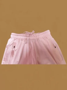 Women's Polyester Tie Pants - 粉色 - 查看 3