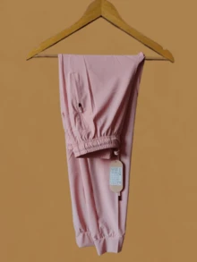 Women's Polyester Tie Pants - 粉色 - 查看 1