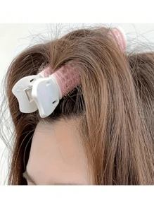 1个带发根夹的蓬松卷发器，无需加热即可快速卷曲刘海，是返校、旅行和度假的必备单品。适用于卷发、卷发梳、卷发器、卷发产品、卷发棒、卷发器、发型师、卷发器、卷发产品、卷发器 - 彩色 - 查看 5