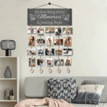 1 Set Hanging Photo Frame, Record Family Memories, Thank You Gift, Housewarming, Christmas Gift, Warm Home Wall Decor, Room Decor, Living Room Decor - Multicolor - View 3