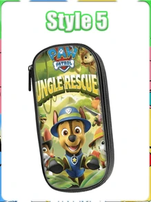 Caja de útiles escolares con diseño de dibujos animados de , bolsa de papelería de gran capacidad, estuche para lápices, bolsa de papelería linda de tela