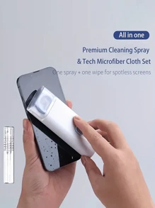 七合一便携式清洁笔工具，耳机清洁刷 - 白色 - 查看 3