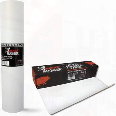 Poly Coated Moisture Resistant Burn Resistant Freezer Paper Roll - 17.25 Inch X 175 Feet For Meat Wrapping