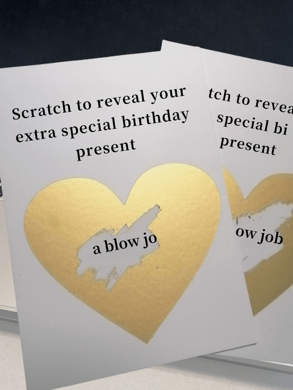 1-Pc Fun Sassy Scratch-Off Birthday Card (Birthday Greeting Cards & Scratch Cards) – Scratch-To-Reveal Surprise, Birthday Gifts For Him, Gifts For Boyfriend/Husband/Men, Playful Gift, Adds Birthday Cheer