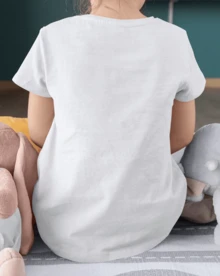 Camiseta para niño de 4 a 15 años de cuello redondo y manga corta con diseño de RAIZ MEXA casual y creativa para niño - Blanco - Ver 2