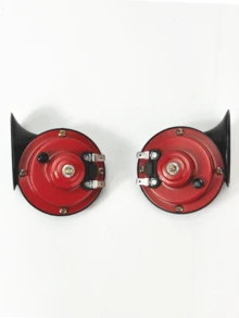 [Super Loud Train Horns] 2pcs Super Loud 130DB Train Horns - 12V Air Horn Replacement Kit, Car Air Electric Disc Double Horn - Automotive Accessories Universal For Car, Motorcycle, Truck, Bike, Boat - Multicolor - View 11