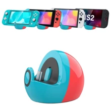 Dock Pengisian Cepat untuk Switch2, Dudukan Pengisian Mini yang Kompatibel dengan Switch2/Switch/Switch Lite/Switch OLED, Stasiun Dock Switch Lucu dengan Port USB-C, Dudukan Pengisi Daya Portabel untuk Game Switch, Tanpa Proyeksi (Hadiah/Dekorasi Natal Halloween) - Berwarna merah muda - View 1