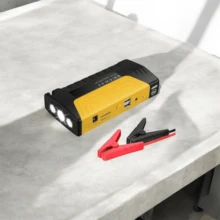 Jump Starter per Auto 300A 15000mAh con Power Bank Torcia LED e Kit di Emergenza per Avviamento Batteria - nero - Visualizzare 4