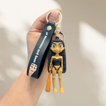 1pc Shanhaijing Keychain, Wooden Stick Man Funny Pendant, Big Foot Tree Shark Plush Doll, Creative Cartoon Figurine, Children's Doll, Small , Student Backpack Accessory, National Style Cultural Creative Item Halloween Accessories Teachers Day Christmas Gift Ideas Bag Accessories Lanyards With Id Holder Car Accessories Bag Charms