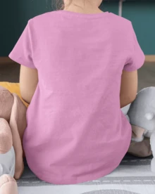 Camiseta para niño de 4 a 15 años de cuello redondo y manga corta con diseño de NEW YORK casual y creativa para niño - Rosa - Ver 2