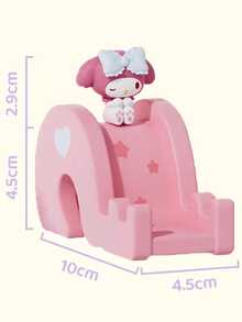 Podstawka na telefon z postaciami Sanrio, Hello Kitty, Kuromi, My Melody, Cinnamoroll, Pochacco i Hangyodon, uchwyt na biurko w kształcie suwaka, antypoślizgowa silikonowa podstawa, uniwersalny uchwyt na iPhone'a/Androida/tablet, uroczy element wystroju pokoju w stylu kawaii i prezent podróżny dla dziewczynek, nastolatek i kolekcjonerów Sanrio