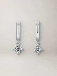 1 对防过敏耳环，精致 18K 镀金耳环，女士时尚重叠耳环 - 耳環 - 查看 3