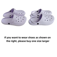 女新款手工DIY洞洞鞋凉鞋夏季时尚可爱仿食物汉堡薯条水果洞洞鞋透气孔洞设计舒适凉鞋