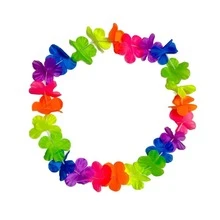 1pc Hawaiian Lei Necklace For Festival & Party Decoration,Christmas - Multicolor - View 3