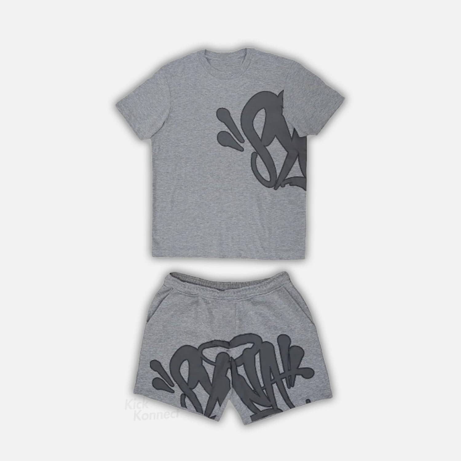 Gray T-Shirt And Bermuda Set Streetwear UrbanCulture - Set - View 1