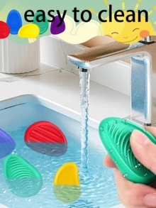 6pcs Sensory Soothing Stones, Soft Textured Fidget Toys, Suitable For Teens - Relieve Anxiety And Stress, For Students, Soft Textured Calming Stones, Stress Relief Toys, Sensory Toys, Party Favors, Valentine's Day Gifts - Multicolor - View 6