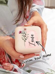 1pc Personalized Jewelry Box, Jewelry Storage Box, Jewelry Organizer Box, A Y Jewelry Organizer Box, Accessory Organizer Box, Earring Holder, Bridesmaid Gift, Personalized Bridesmaid Jewelry Box