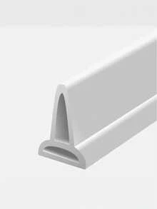 1 件 1 米白色硅胶止水条，用于浴室防水和防潮浴室阻水条、浴室防水条、淋浴房防水条、卫生间地板阻水条、台面自粘条耐用防水密封条 - 1 卷防水阻水条，适用于浴室、淋浴房、卫生间地板 - 易于安装