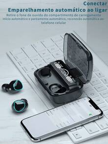 M10 Bluetooth 5.1 Wireless Earphone TWS Stereo Headset With Power Bank Charging Pod - Rose - View 8