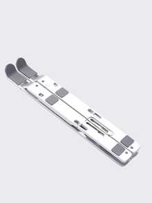 Laptop Stand - Foldable Iron Notebook Stand - Silver - View 6