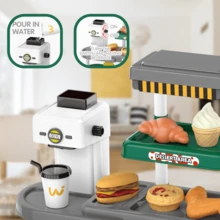 71Pcs Kids Fast Food Playset Caterer Kitchen Toy Set - 綠色 - 查看 6